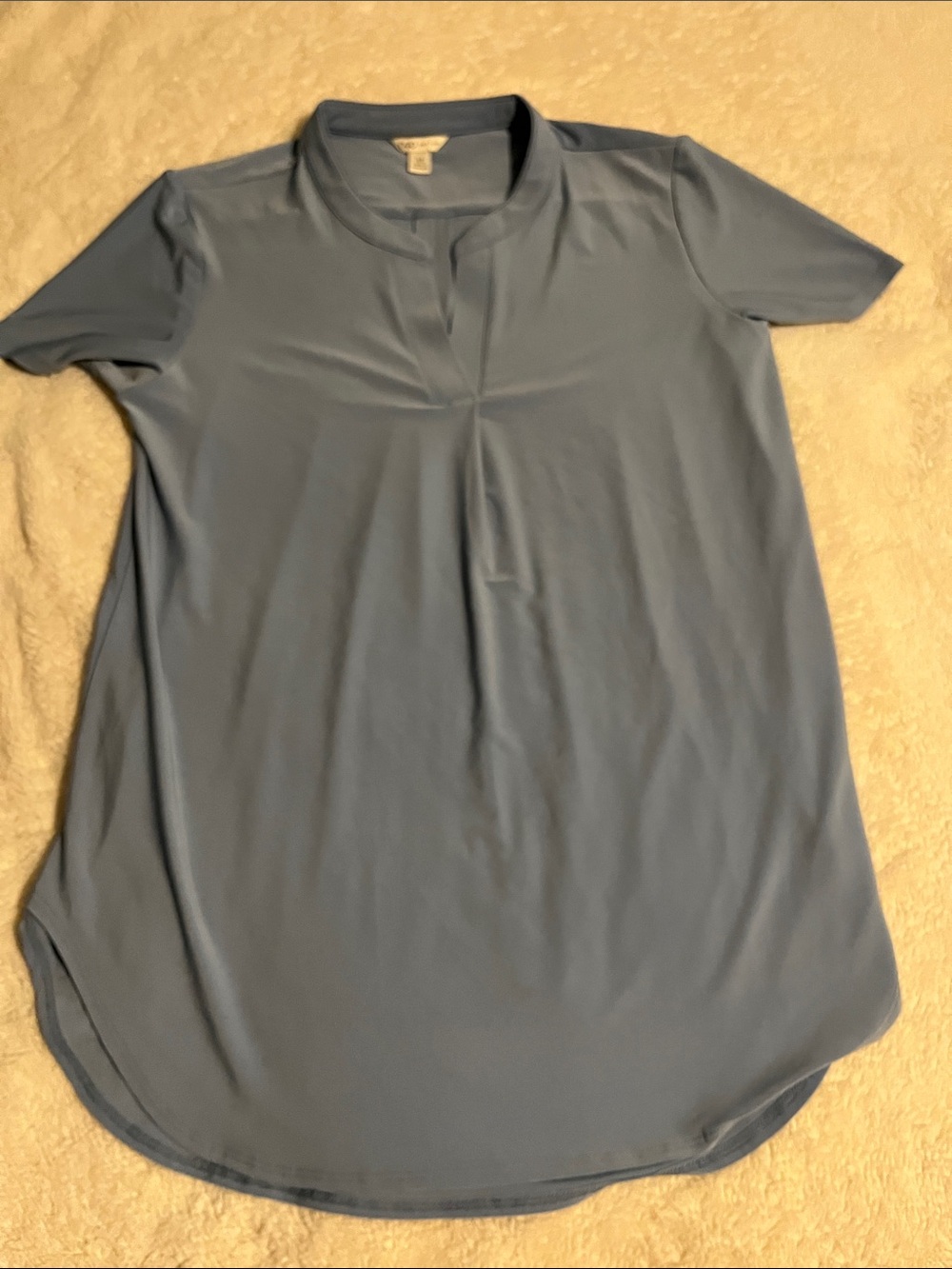 Cato Short Sleeve Tunic Top in Dusty Blue 💐EUC💐